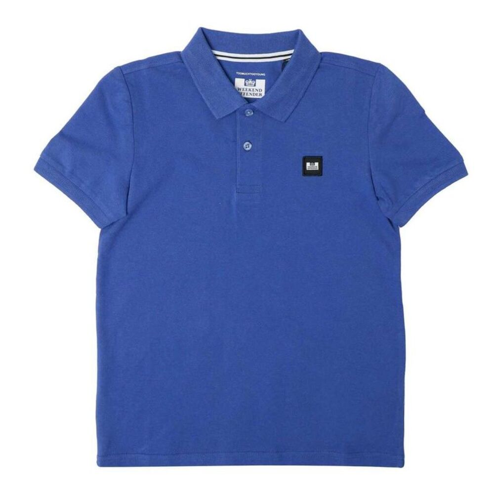Weekend Offender Childrens/Kids Canerios Graphic Polo Shirt / Blue